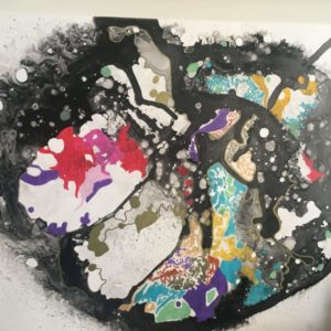 ACRYLIC WITH INDIAN INK